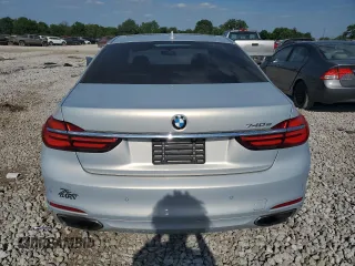 2017 BMW 7 Series 740e xDrive iPerformance with VIN WBA7J2C3XHG497958, listed as a Copart auction lot 58203604 with 75,256 mi miles and Salvage Title. Bid and sale history available at carsss.com. Image 6.