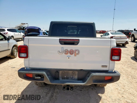 2023 Jeep Gladiator Overland z VIN 1C6HJTFG8PL553372, wystawiony jako Copart lot #57250875 z przebiegiem 14 725 mil mil oraz Szkoda całkowita • Salvage title. Historia ofert i sprzedaży dostępna na DreamBid. Obrazek 6.