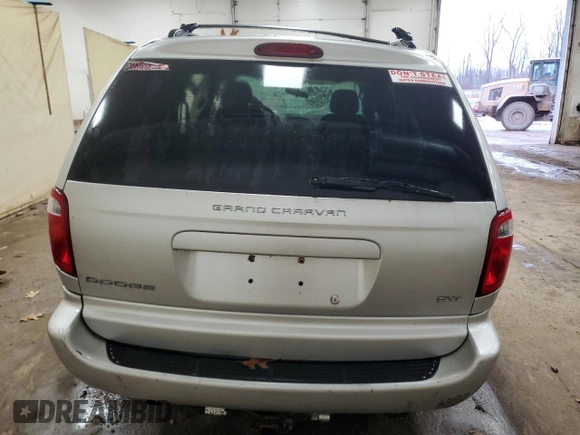 2007 Dodge Grand Caravan SXT with VIN 2D4GP44L87R313709, listed as a Copart auction lot 84143574 with Not Provided miles and Clean Title. Bid and sale history available at DreamBid. Image 6.