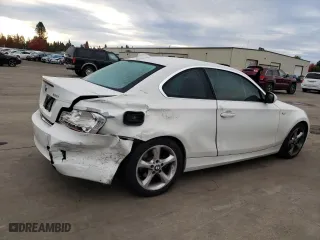 2011 BMW 1 Series 128i with VIN WBAUP9C51BVL89887, listed as a Copart auction lot 78533234 with 0 mi miles and Salvage Title. Bid and sale history available at carsss.com. Image 3.