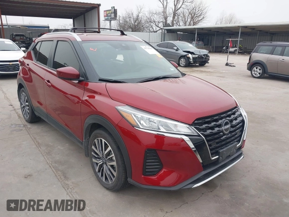 2024 Nissan Kicks SV with VIN 3N1CP5CV0RL517282, listed as a IAAI auction lot 41725085 with 4,932 mi miles. Bid and sale history available at carsss.com. Image 1.