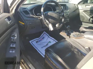 2015 Kia Cadenza Premium with VIN KNALN4D70F5174513, listed as a Copart auction lot 82004574 with 0 mi miles and Salvage Title. Bid and sale history available at carsss.com. Image 8.