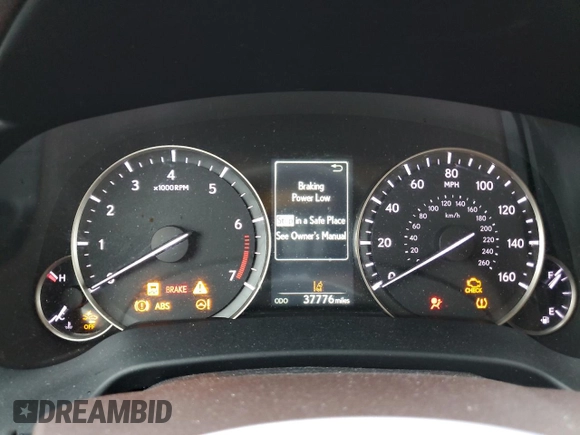 2020 Lexus RX 350 with VIN 2T2HZMDA1LC228727, listed as a Copart auction lot 60271385 with 37,776 mi miles and Salvage title. Bid and sale history available at DreamBid. Image 9.