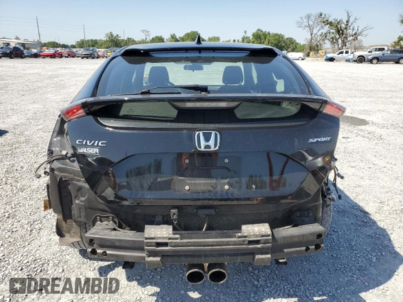 2021 Honda Civic Sport with VIN SHHFK7H4XMU217646, listed as a Copart auction lot 52574945 with 77,731 mi miles and Salvage Title. Bid and sale history available at DreamBid. Image 6.