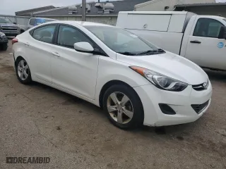 2013 Hyundai Elantra GLS PZEV with VIN 5NPDH4AE9DH455000, listed as a Copart auction lot 50591245 with 34,308 mi miles and Salvage Title. Bid and sale history available at carsss.com. Image 4.