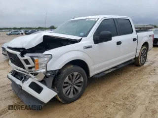 2018 Ford F-150 XL with VIN 1FTEW1CG6JKE91943, listed as a Copart auction lot 50971715 with 109,870 mi miles and Salvage Title. Bid and sale history available at carsss.com. Image 1.