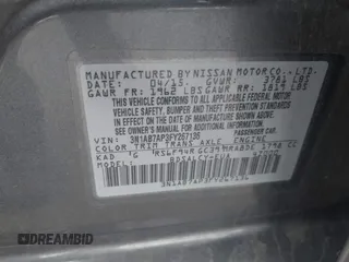 2015 Nissan Sentra SR with VIN 3N1AB7AP3FY267136, listed as a IAAI auction lot 42175924 with 82,632 mi miles and . Bid and sale history available at carsss.com. Image 9.