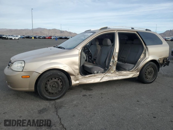 2007 Suzuki Forenza z VIN KL5JD86Z97K720530, wystawiony jako Copart lot #85948614 z przebiegiem 158 174 mil mil oraz Szkoda całkowita • Salvage title. Historia ofert i sprzedaży dostępna na DreamBid. Obrazek 1.