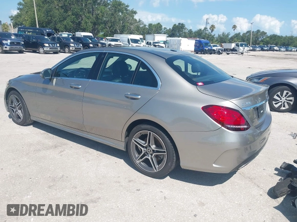 2020 Mercedes-Benz C 300 with VIN W1KWF8EB9LR573096, listed as a IAAI auction lot 42585606 with 57,111 mi miles and . Bid and sale history available at DreamBid. Image 3.