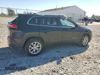 2018 Jeep Cherokee Latitude Plus with VIN 1C4PJLLXXJD557028, listed as a Copart auction lot 76671214 with 105,459 mi miles and Salvage Title. Bid and sale history available at carsss.com. Image 3.