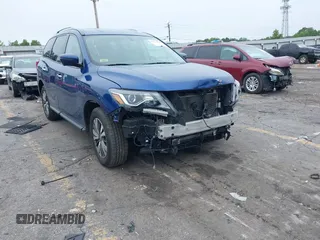 2019 Nissan Pathfinder S with VIN 5N1DR2MM1KC619977, listed as a IAAI auction lot 42353996 with 68,464 mi miles and . Bid and sale history available at DreamBid. Image 1.