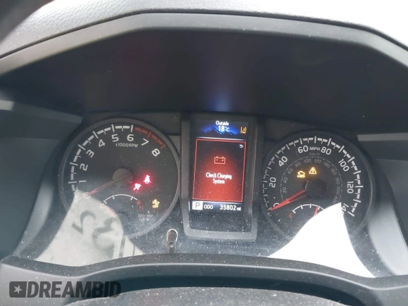 2022 Toyota Tacoma SR with VIN 3TYCZ5AN3NT078324, listed as a IAAI auction lot 42007132 with 35,802 mi miles and . Bid and sale history available at DreamBid. Image 7.