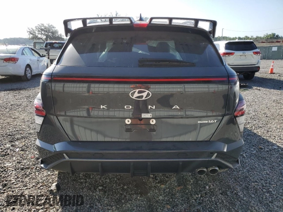 2024 Hyundai Kona N Line z VIN KM8HACA33RU056347, wystawiony jako Copart lot #54813225 z przebiegiem 40 756 mil mil oraz Szkoda całkowita • Salvage title. Historia ofert i sprzedaży dostępna na DreamBid. Obrazek 6.