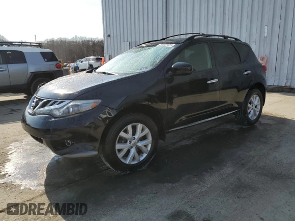 2012 Nissan Murano S with VIN JN8AZ1MW8CW230843, listed as a Copart auction lot 49049125 with 212,382 mi miles and Salvage Title. Bid and sale history available at DreamBid. Image 1.