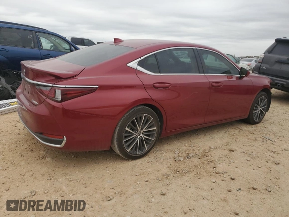 2023 Lexus ES with VIN 58ADA1C19PU030615, listed as a Copart auction lot 47128225 with 16,923 mi miles and Salvage Title. Bid and sale history available at carsss.com. Image 3.