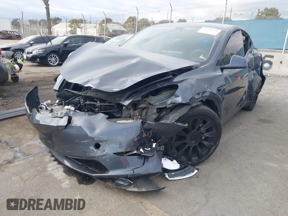 2023 Tesla Model Y Long Range with VIN 7SAYGDEE4PA028440, listed as a IAAI auction lot 41488136 with 29,229 mi miles and . Bid and sale history available at DreamBid. Image 2.