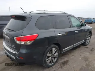 2014 Nissan Pathfinder SV z VIN 5N1AR2MM6EC712100, wystawiony jako IAAI lot #41383321 z przebiegiem 163 838 mil mil oraz . Historia ofert i sprzedaży dostępna na DreamBid. Obrazek 4.