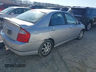 2006 Kia Spectra EX with VIN KNAFE121065372261, listed as a IAAI auction lot 41707311 with 237,555 mi miles. Bid and sale history available at carsss.com. Image 4.