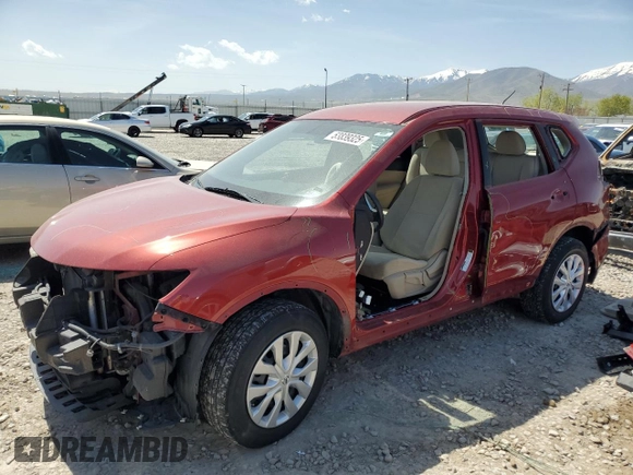 2016 Nissan Rogue SV with VIN KNMAT2MV7GP607804, listed as a Copart auction lot 53839325 with 152,371 mi miles and Salvage Title. Bid and sale history available at DreamBid. Image 1.
