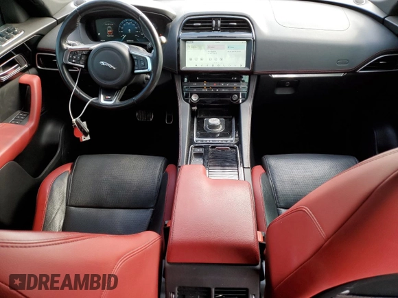 2018 Jaguar F-Pace S with VIN SADCM2FV8JA246410, listed as a Copart auction lot 57907555 with 104,990 mi miles and Salvage title. Bid and sale history available at DreamBid. Image 8.