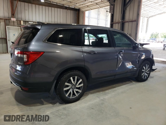 2021 Honda Pilot EX-L with VIN 5FNYF6H53MB044294, listed as a Copart auction lot 57799975 with 59,033 mi miles and Salvage title. Bid and sale history available at DreamBid. Image 3.