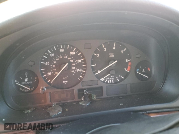 2000 BMW 5 Series 528iA with VIN WBADM634XYGU18038, listed as a Copart auction lot 79444224 with 0 mi miles and Salvage Title. Bid and sale history available at carsss.com. Image 9.