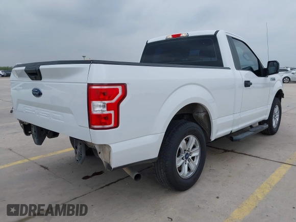 2018 Ford F-150 XL with VIN 1FTMF1CB4JKF54148, listed as a IAAI auction lot 42275439 with 157,811 mi miles and . Bid and sale history available at DreamBid. Image 4.