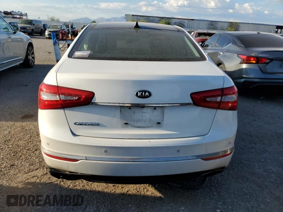 2015 Kia Cadenza Premium with VIN KNALN4D74F5172280, listed as a Copart auction lot 69117414 with 0 mi miles and Salvage Title. Bid and sale history available at carsss.com. Image 6.