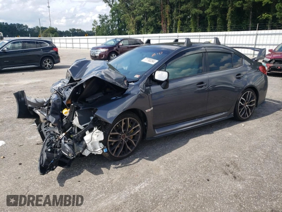 2020 Subaru WRX STI Limited with VIN JF1VA2Y67L9809671, listed as a Copart auction lot 72798394 with 36,123 mi miles and Salvage Title. Bid and sale history available at carsss.com. Image 1.