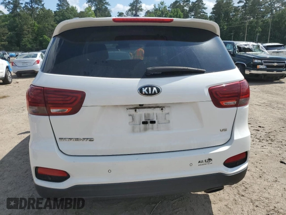 2020 Kia Sorento S z VIN 5XYPG4A55LG696039, wystawiony jako Copart lot #53807265 z przebiegiem 81 001 mil mil oraz Szkoda całkowita • Salvage title. Historia ofert i sprzedaży dostępna na DreamBid. Obrazek 6.