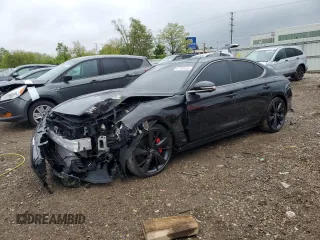 2022 Genesis G70 3.3T с VIN KMTG54TE0NU084384, выставлен на аукционе Copart как лот 57788455 с пробегом 28 772 миль миль и Списание • Salvage title. История ставок и продаж доступна на DreamBid. Изображение 1.
