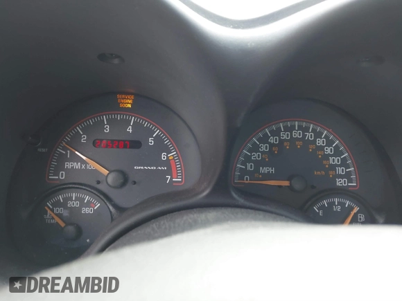 2004 Pontiac Grand Am SE1 with VIN 1G2NF52E04M666269, listed as a IAAI auction lot 41481319 with 205,287 mi miles. Bid and sale history available at carsss.com. Image 7.