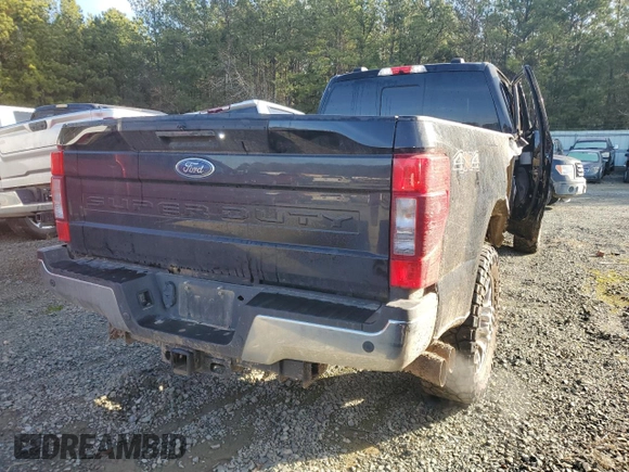 2022 Ford F-250 XL with VIN 1FT8W2BT8NEF20073, listed as a Copart auction lot 88483055 with 66,722 mi miles and Salvage title. Bid and sale history available at DreamBid. Image 3.
