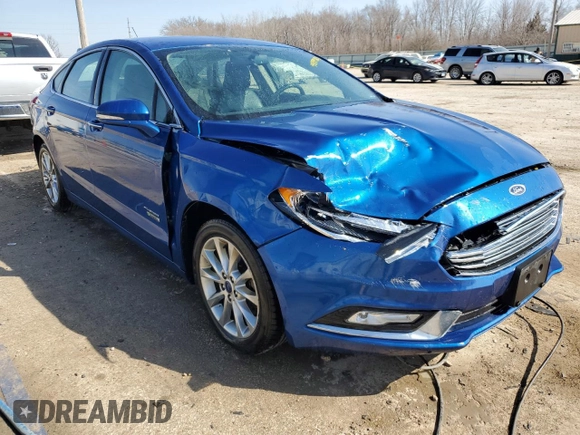 2017 Ford Fusion Energi SE with VIN 3FA6P0PU3HR280853, listed as a Copart auction lot 48899885 with 80,528 mi miles and Salvage Title. Bid and sale history available at carsss.com. Image 4.