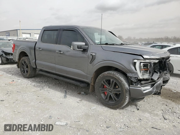 2021 Ford F-150 XL with VIN 1FTFW1E88MFB09564, listed as a Copart auction lot 49444645 with 58,033 mi miles and Salvage Title. Bid and sale history available at carsss.com. Image 4.