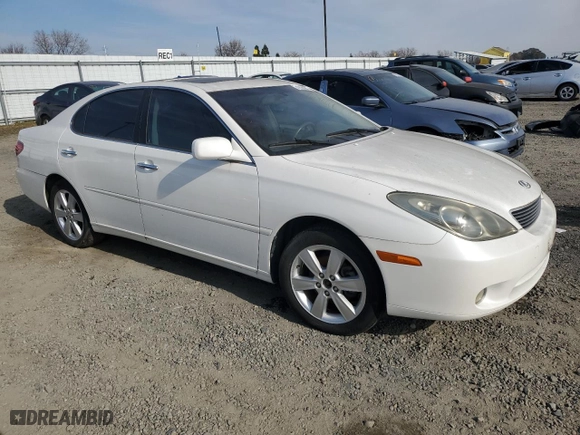 2005 Lexus ES 330 with VIN JTHBA30G955073946, listed as a Copart auction lot 42564615 with 218,641 mi miles and Salvage Title. Bid and sale history available at carsss.com. Image 4.