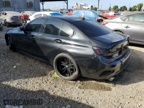 2022 BMW 3 Series M340i with VIN 3MW5U7J08N8C30901, listed as a Copart auction lot 47535755 with 35,338 mi miles and Salvage Title. Bid and sale history available at carsss.com. Image 2.