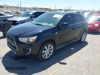 2014 Mitsubishi Outlander Sport ES with VIN 4A4AR3AUXEE019042, listed as a IAAI auction lot 42053509 with 133,760 mi miles. Bid and sale history available at carsss.com. Image 2.