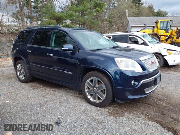2012 GMC Acadia Denali with VIN 1GKKVTED5CJ289547, listed as a IAAI auction lot 41946951 with 185,460 mi miles. Bid and sale history available at carsss.com. Image 1.