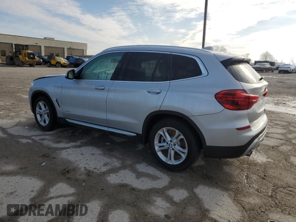 2018 BMW X3 xDrive30i with VIN 5UXTR9C59JLD59797, listed as a Copart auction lot 52063755 with Not Provided miles and Salvage Title. Bid and sale history available at DreamBid. Image 2.