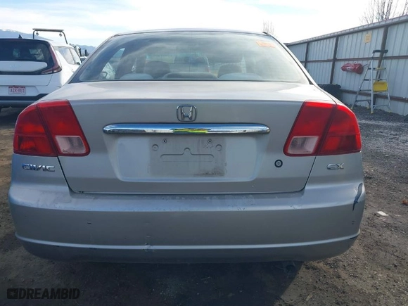 2001 Honda Civic EX with VIN 2HGES25771H573560, listed as a IAAI auction lot 41561405 with 201,475 mi miles. Bid and sale history available at carsss.com. Image 6.