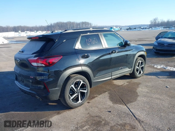 2023 Chevrolet TrailBlazer RS with VIN KL79MTSL4PB126703, listed as a IAAI auction lot 41317288 with 40,435 mi miles and . Bid and sale history available at DreamBid. Image 4.
