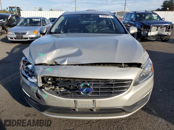 2017 Volvo V60 Premier with VIN YV140MEK6H1336531, listed as a Copart auction lot 74840174 with 86,663 mi miles and Salvage Title. Bid and sale history available at carsss.com. Image 5.