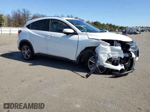 2022 Honda HR-V EX with VIN 3CZRU6H53NM765569, listed as a Copart auction lot 53507074 with 52,180 mi miles and Salvage Title. Bid and sale history available at carsss.com. Image 4.