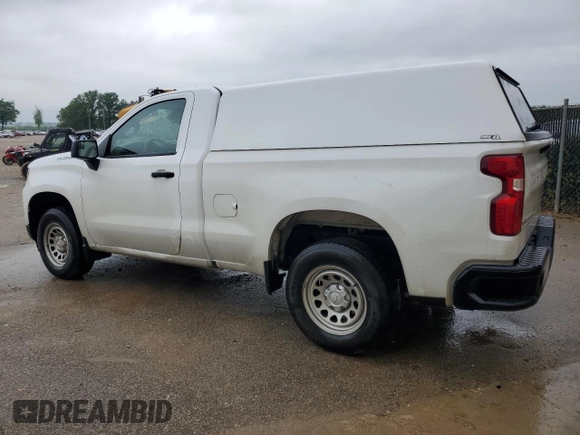 2023 Chevrolet Silverado 1500 Work Truck with VIN 3GCNAAEK8PG339758, listed as a Copart auction lot 54698095 with 38,046 mi miles and Clean Title. Bid and sale history available at DreamBid. Image 2.