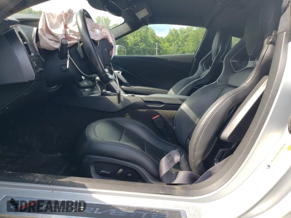 2017 Chevrolet Corvette 3LT with VIN 1G1YF2D73H5110715, listed as a Copart auction lot 79644404 with 15,672 mi miles and Salvage Title. Bid and sale history available at carsss.com. Image 7.