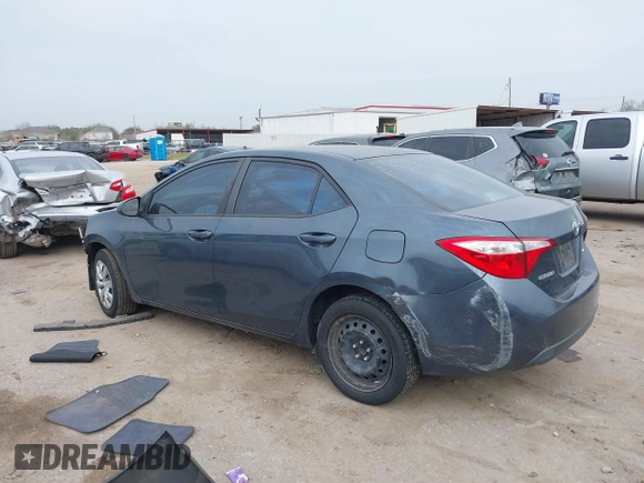 2016 Toyota Corolla L with VIN 2T1BURHE2GC575444, listed as a IAAI auction lot 41744265 with 87,834 mi miles and . Bid and sale history available at DreamBid. Image 3.