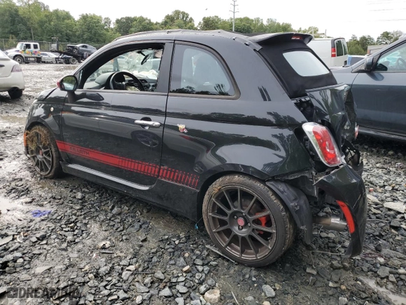 2013 FIAT 500 Abarth with VIN 3C3CFFJHXDT647652, listed as a Copart auction lot 73317064 with 59,376 mi miles and Salvage Title. Bid and sale history available at carsss.com. Image 2.
