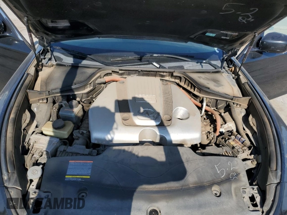 2012 Infiniti M Hybrid with VIN JN1EY1AP1CM910031, listed as a Copart auction lot 58405275 with 169,991 mi miles and Clean title. Bid and sale history available at DreamBid. Image 11.