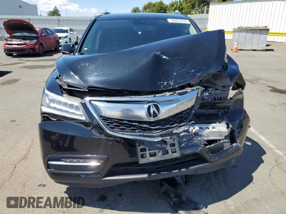 2014 Acura MDX Advance with VIN 5FRYD4H83EB032053, listed as a Copart auction lot 56803255 with Not provided miles and Salvage title. Bid and sale history available at DreamBid. Image 5.
